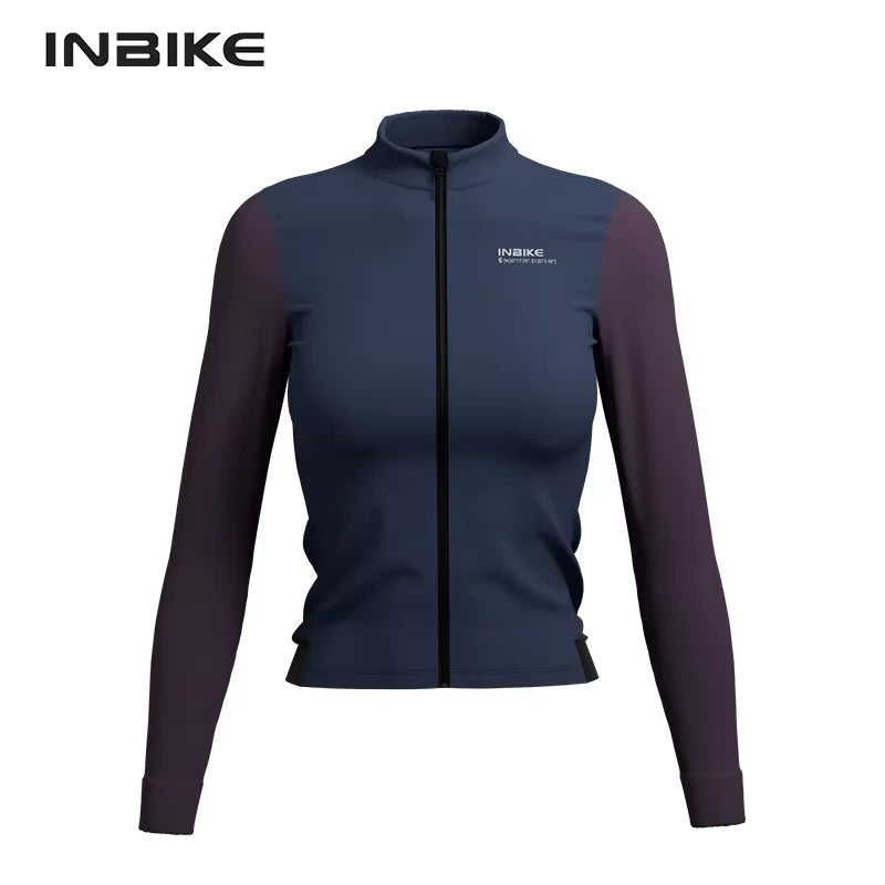 INBIKE Women's Fleece Thermal Cycling Jersey Windproof Jacket
