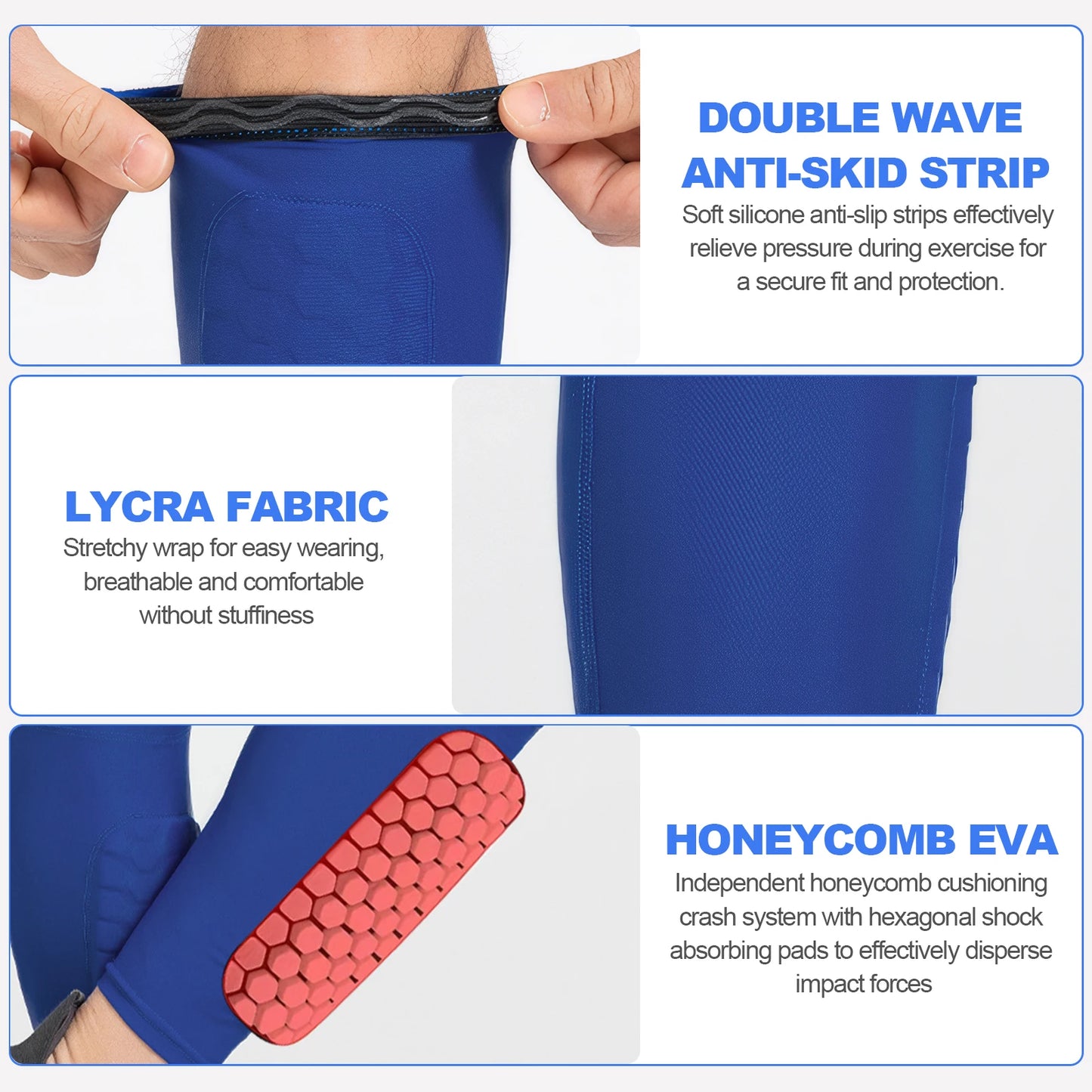 LAIMANEI Shin Defender With Honeycomb Pads Football Shin Guards