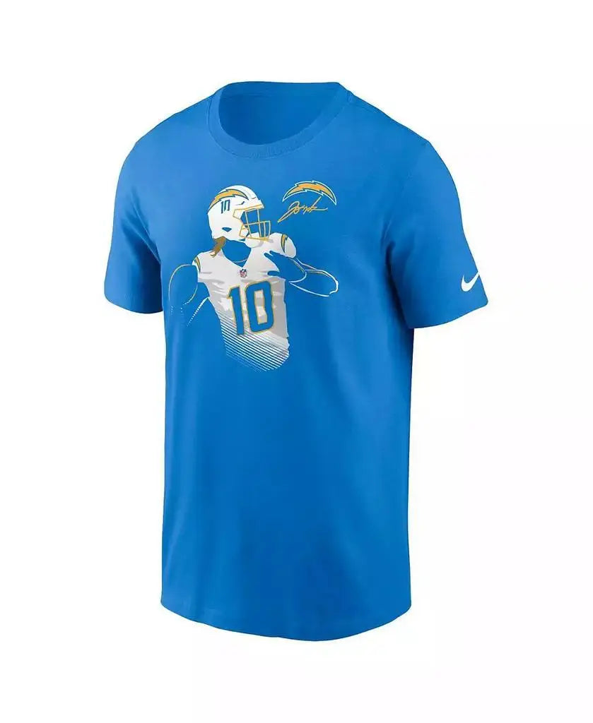 Nike | Men's Justin Herbert Powder Blue Los Angeles Chargers Player Graphic T-shirt