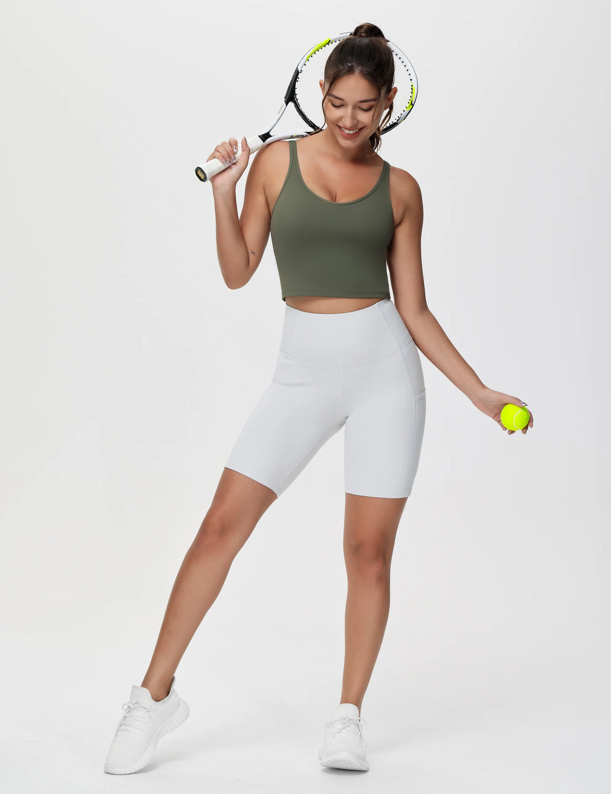 The Gym People Womens Wireless Padded Longline Yoga Sports Bra