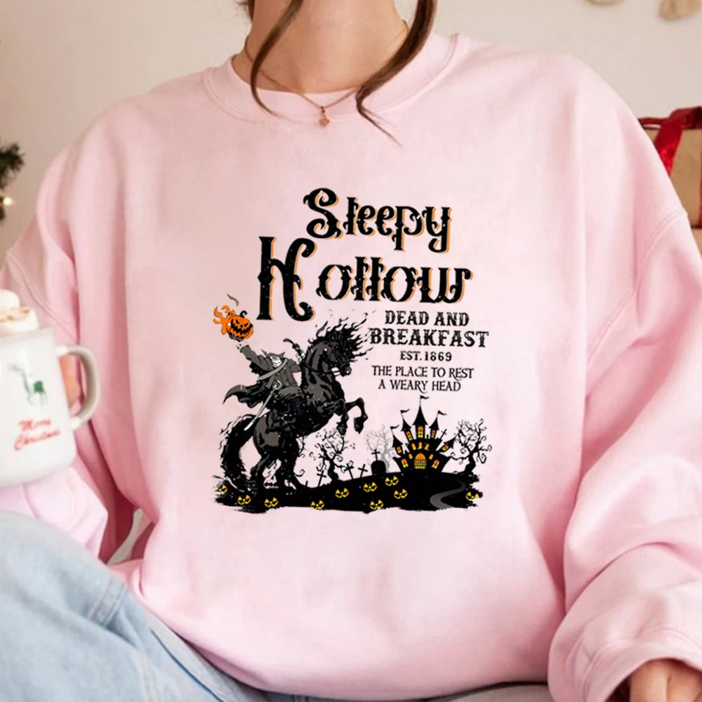 Biliannei Halloween Horror Headless Horseman Pullover Sweatshirt