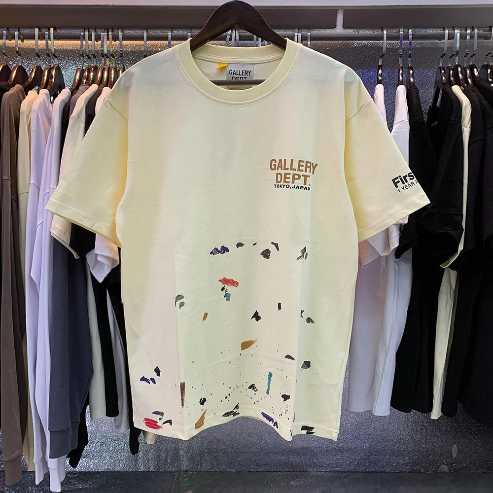 Vintage Washed Cotton Oversized Unisex Printed Streetwear Top