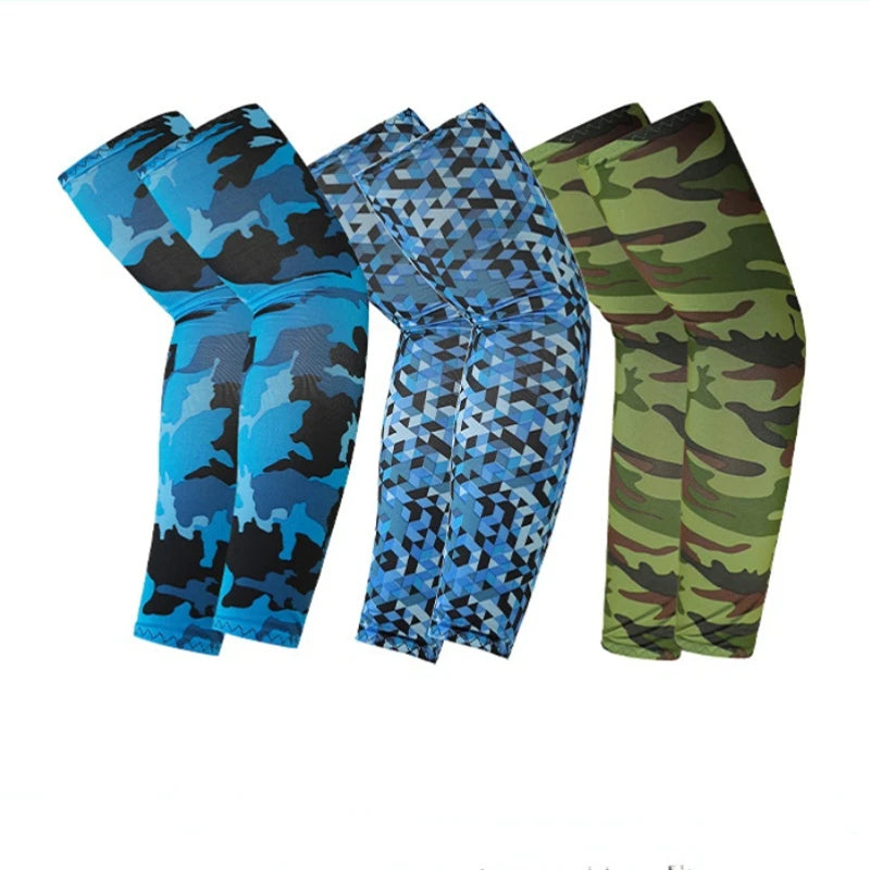 Unisex Cooling UV Arm Sleeves For Sports Running Fishing