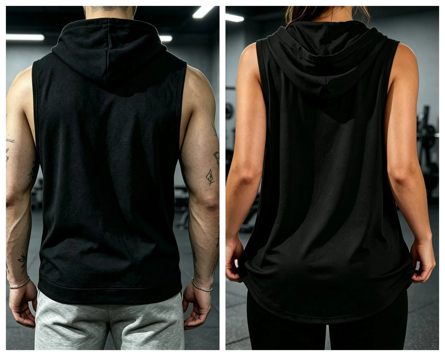 Unisex Sleeveless Hooded Tank Top For Gym MMA Streetwear