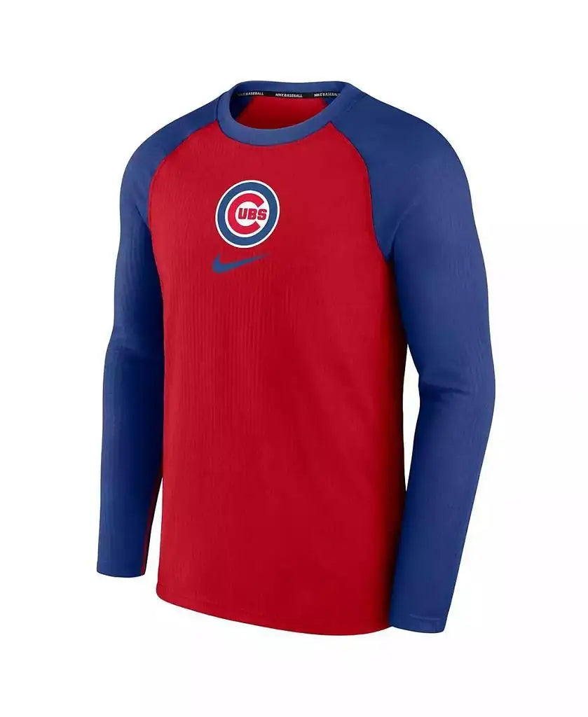 Nike Mens Chicago Cubs Authentic Raglan Performance Long Sleeve T Shirt