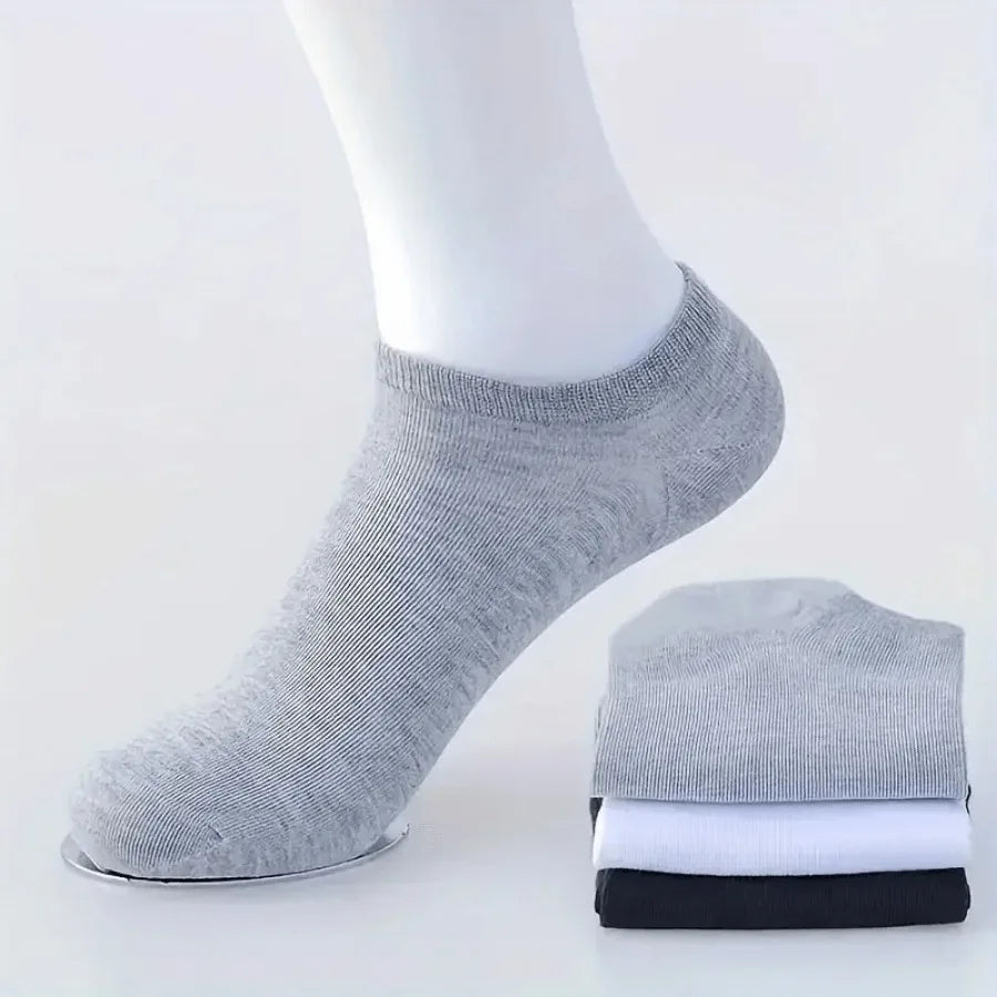 10 Pairs of Thin Socks - Black/white/gray, Ankle Socks for Men and Women, Sweat Absorbing and Soft, Suitable for Daily Wear