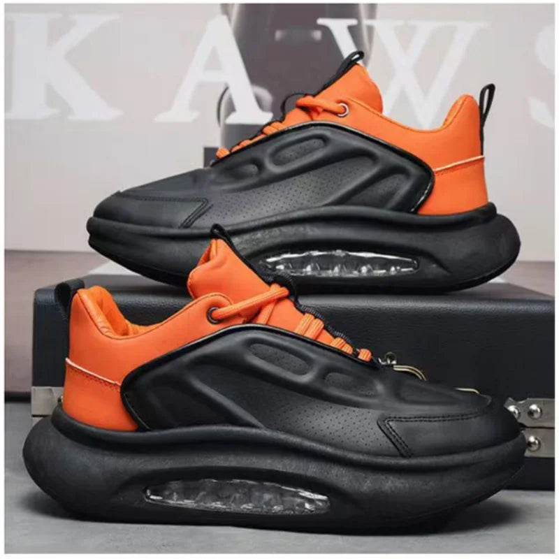 Men's Breathable Height Increasing Casual Shoes With Air Cushion