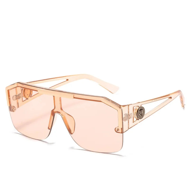 Unisex Oversized Square Sunglasses Gradient UV400 Driving Eyewear