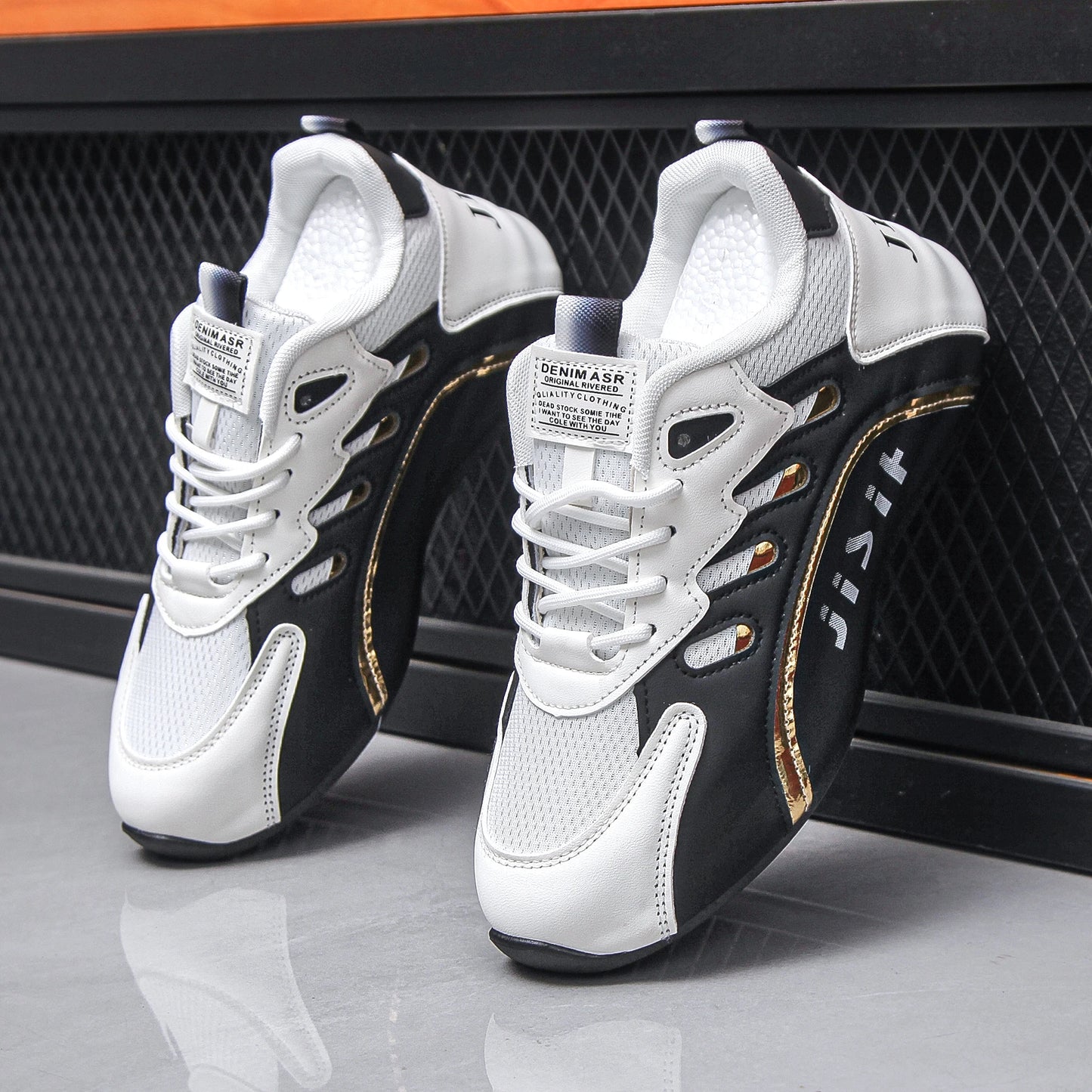 Mens Casual Shoes Anti Slip Laces Breathable Hemp Insole