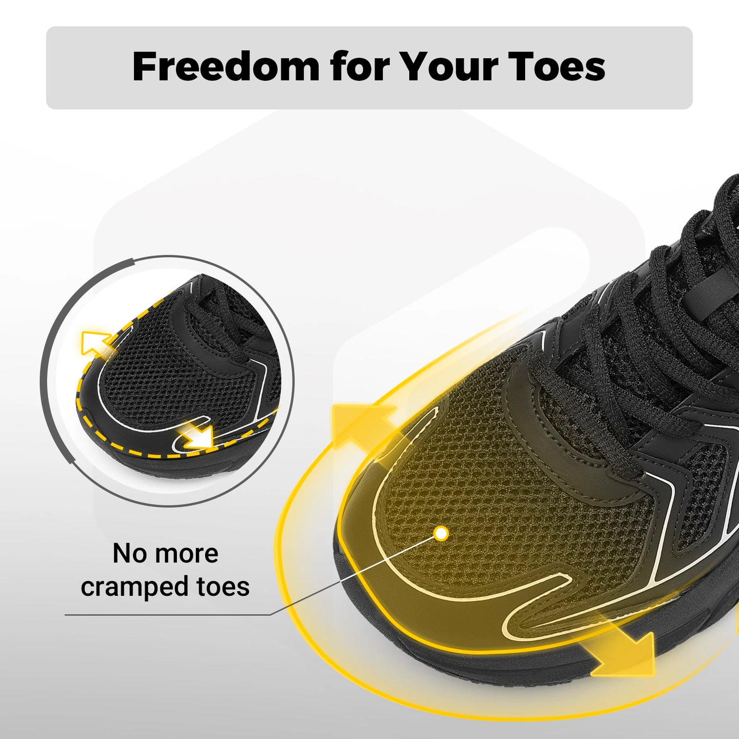 Fitville Newest Men Wide Width Cushioned Walking Shoes