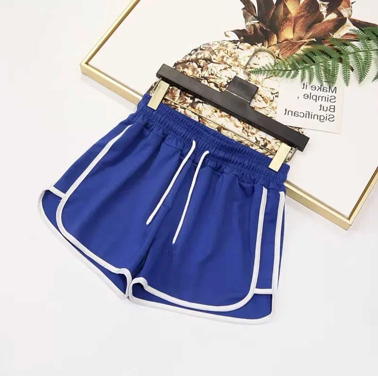Striped Women's Korean Fashion Sports Shorts Casual Loose Fit