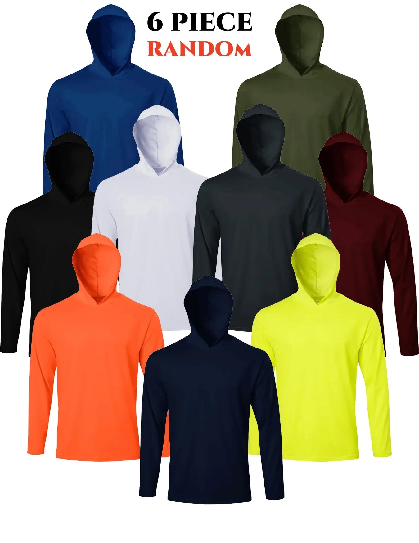 Men's Quick-Dry Hooded Long Sleeve T Shirt Polyester
