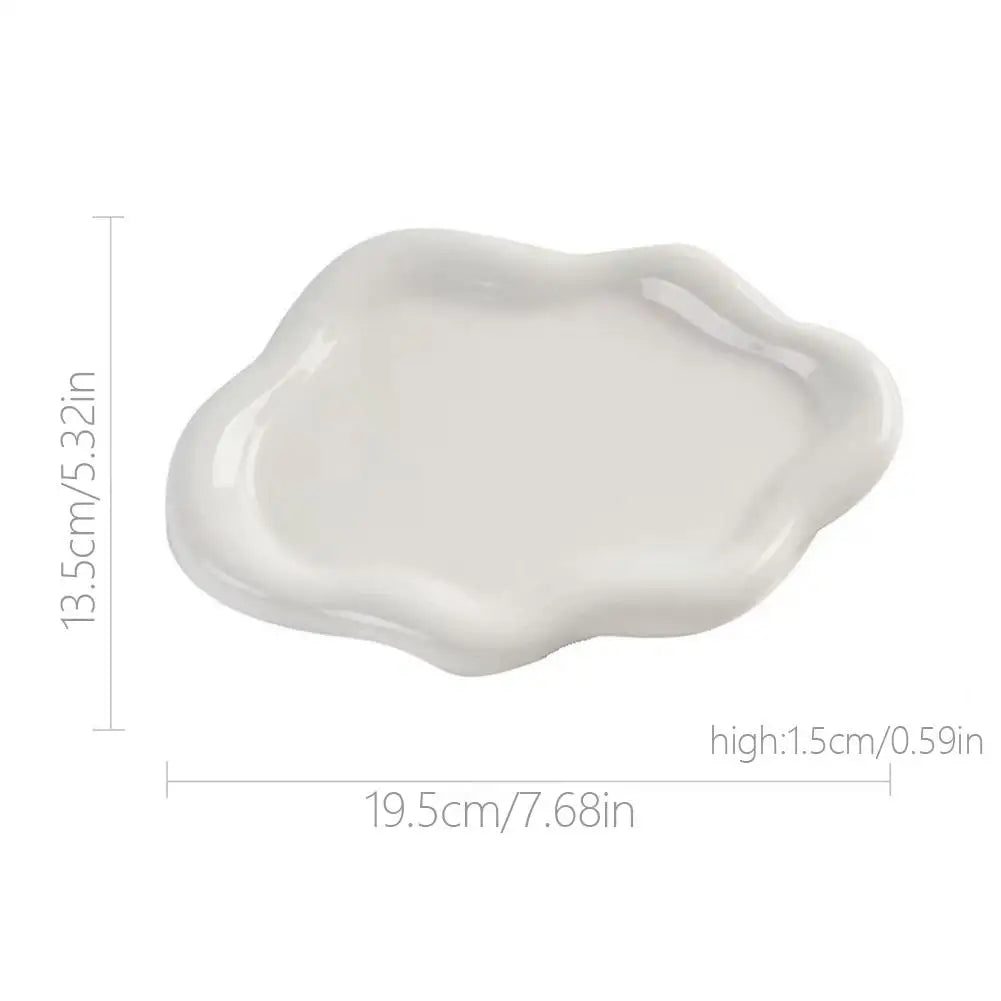 Cloud Shape Jewelry Storage Tray Plastic Display Plate