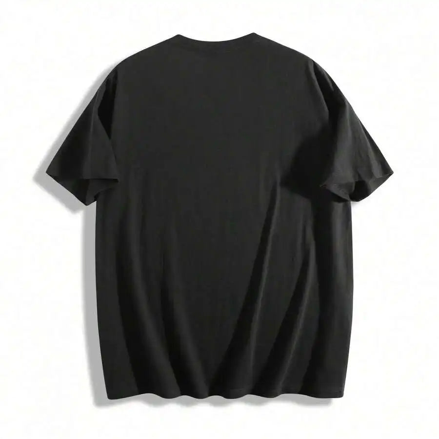 Unisex Cotton Short Sleeve Tshirt With Slogan Print Design