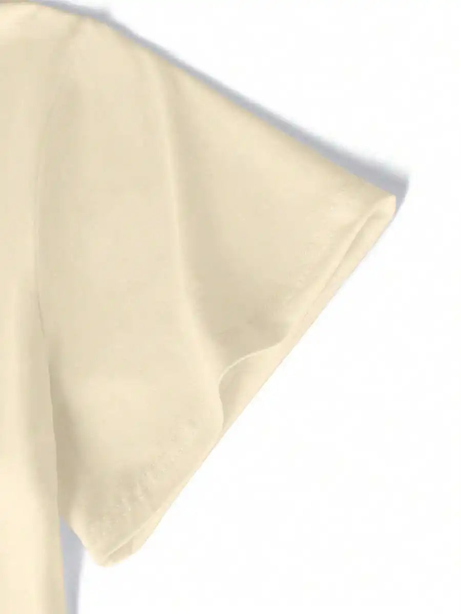 Men's Plain Casual V-Neck Short Sleeve T-Shirt Jersey Cotton