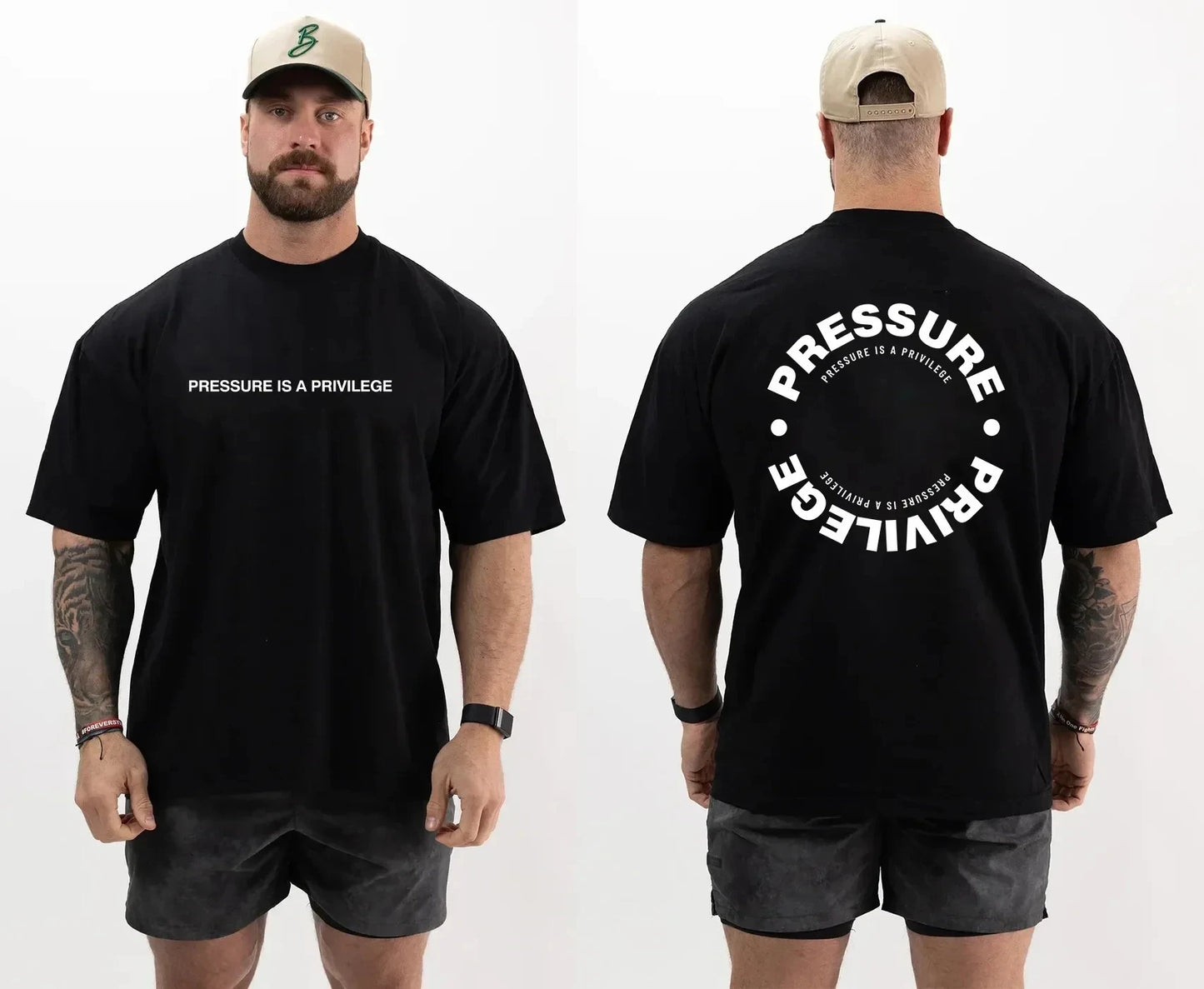 Men's Cotton Gym T Shirt Breathable Workout Tee For Fitness