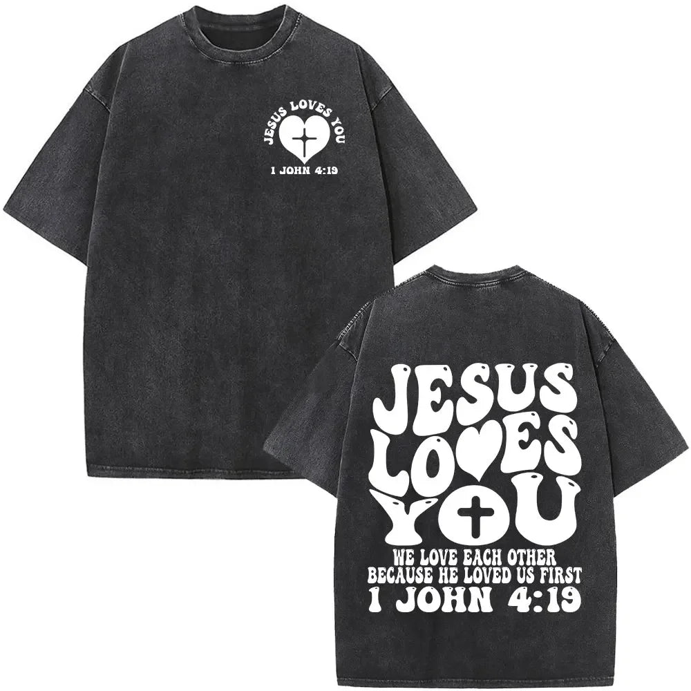 Christian Faith Over Fear Bible Verse T Shirt Men Cotton