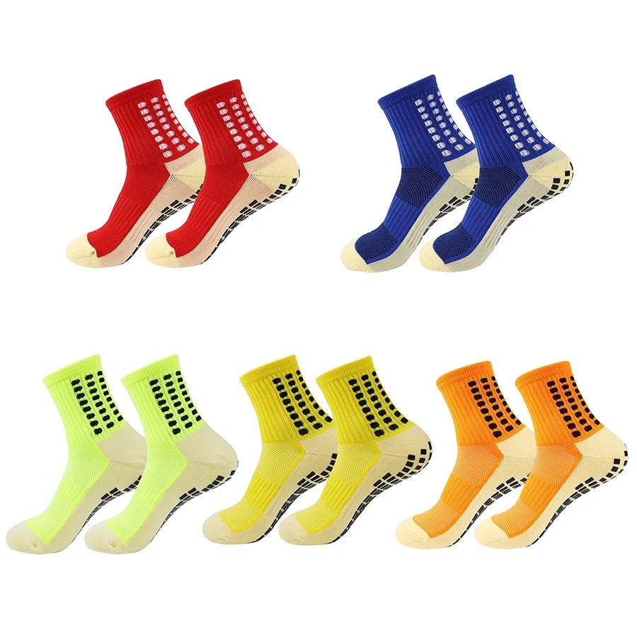 GIOIO Men Football Socks Non Slip Silicone Dots Mid Calf