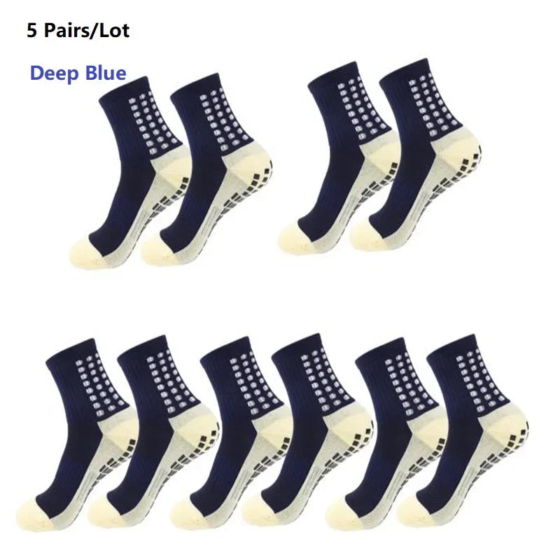 GIOIO Men Football Socks Non Slip Silicone Dots Mid Calf