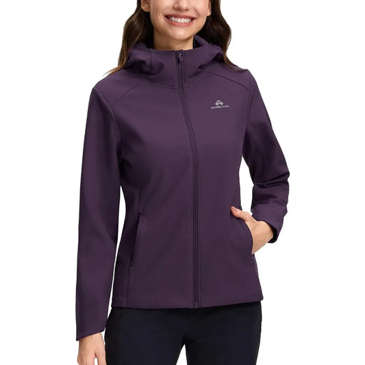 Pioneer Camp Womens Softshell Jacket Fleece Lined Waterproof 30k Hooded