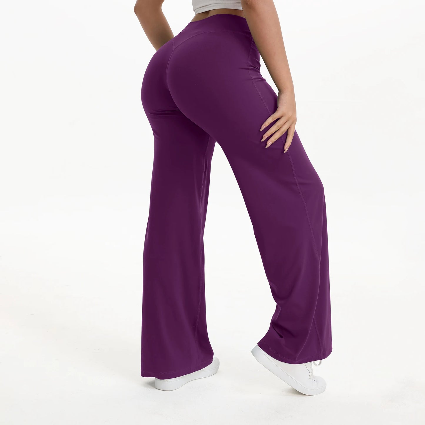 NCLAGEN SoftMotion Yoga Pants Women Mid-Waist Gym Leggings