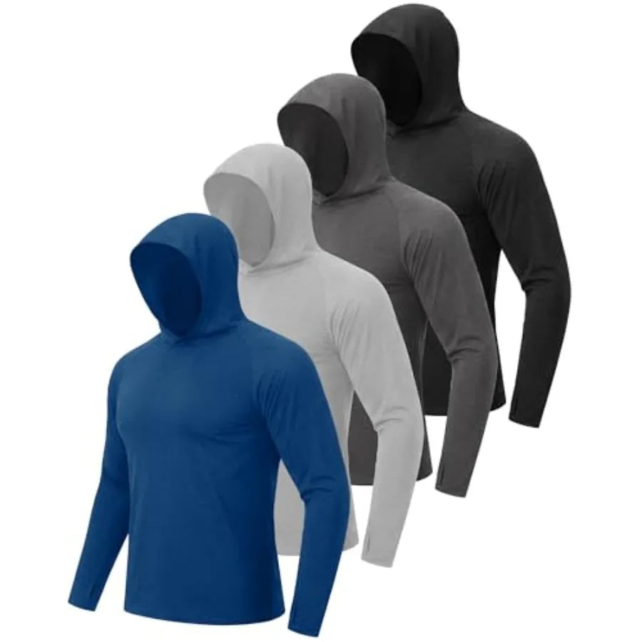 BOOJO Sun Hoodie UV UPF 50 Long Sleeve Shirt For Men Women