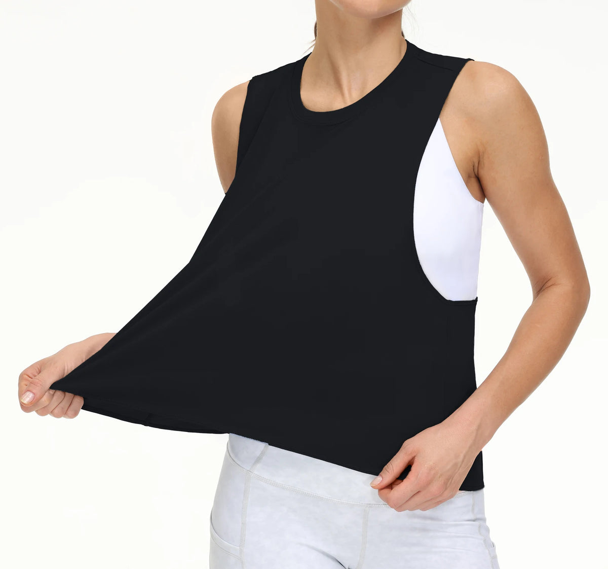 THE GYM PEOPLE Women's Cross Back Workout Yoga Tank Top