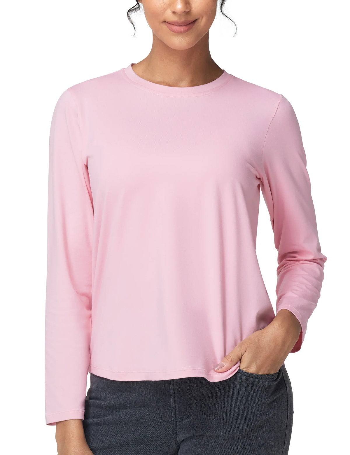 The Gym People Women's Long Sleeve Workout Shirt Sun Protection