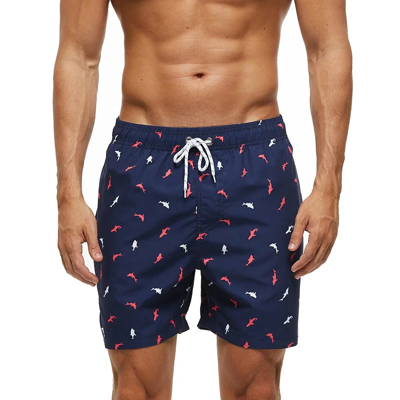 Quick Dry Summer Mens Swimwear Beach Board Shorts For Men