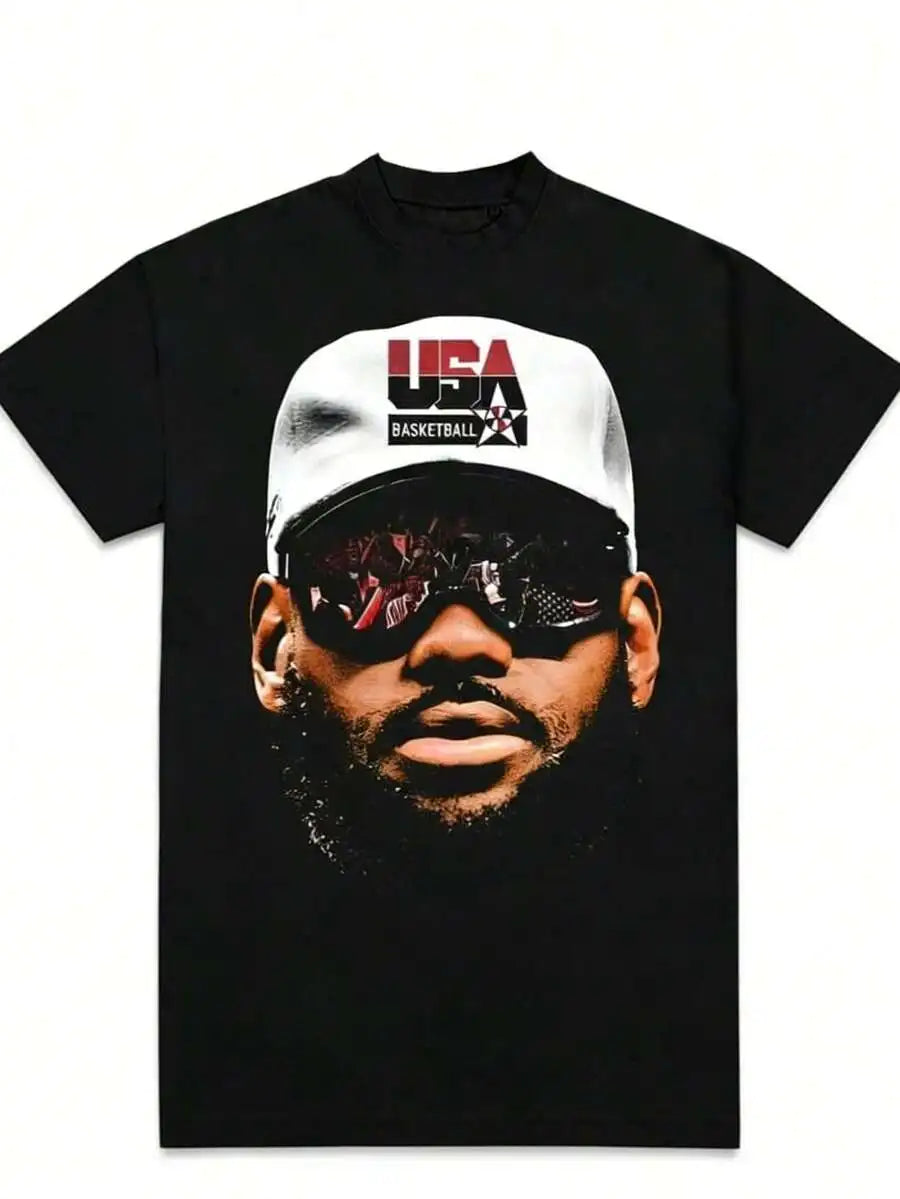 Basketball Star T Shirt Unisex Short Sleeve Streetwear Casual