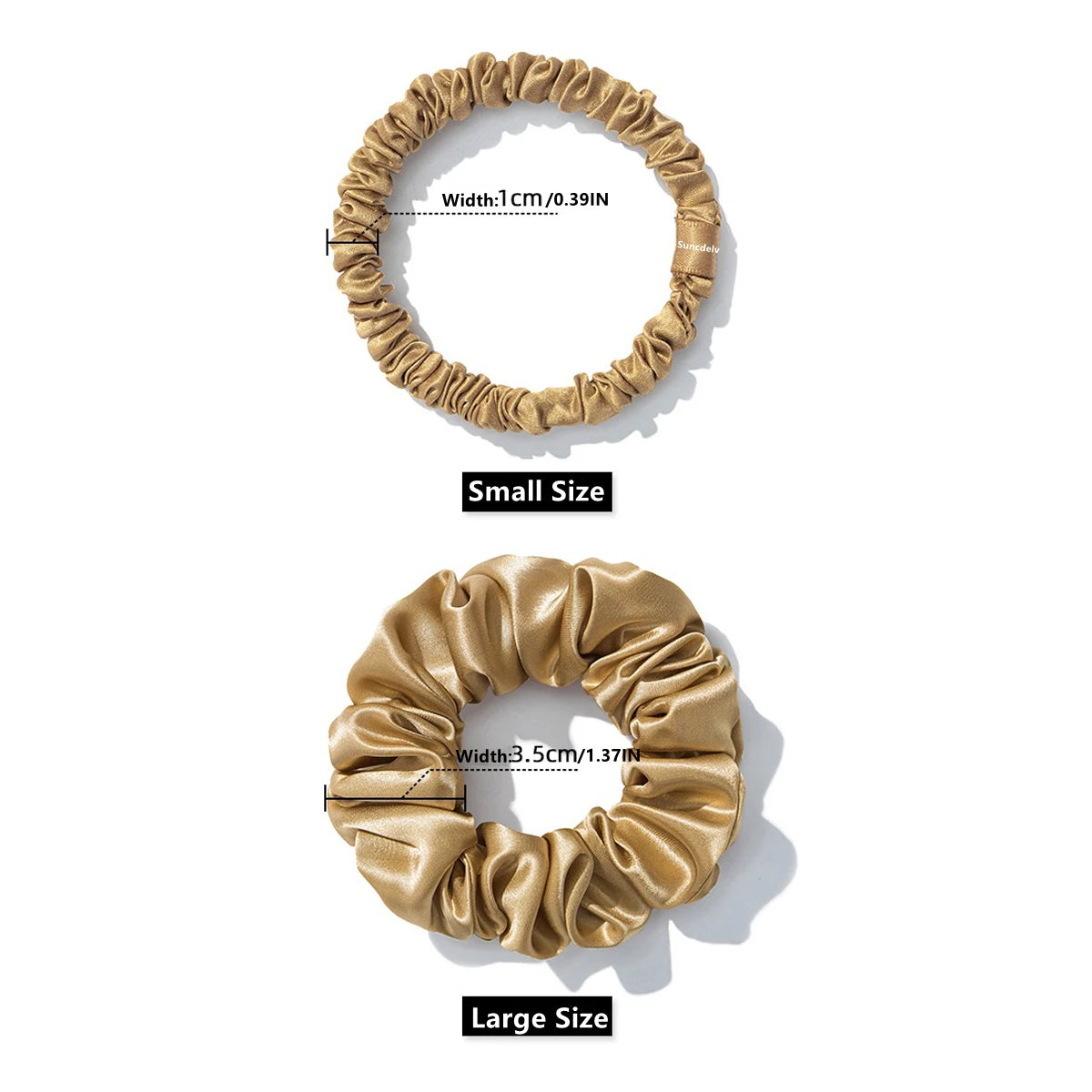 Yanrong Silk Hair Ties 100 Percent Natural Scrunchies For Women