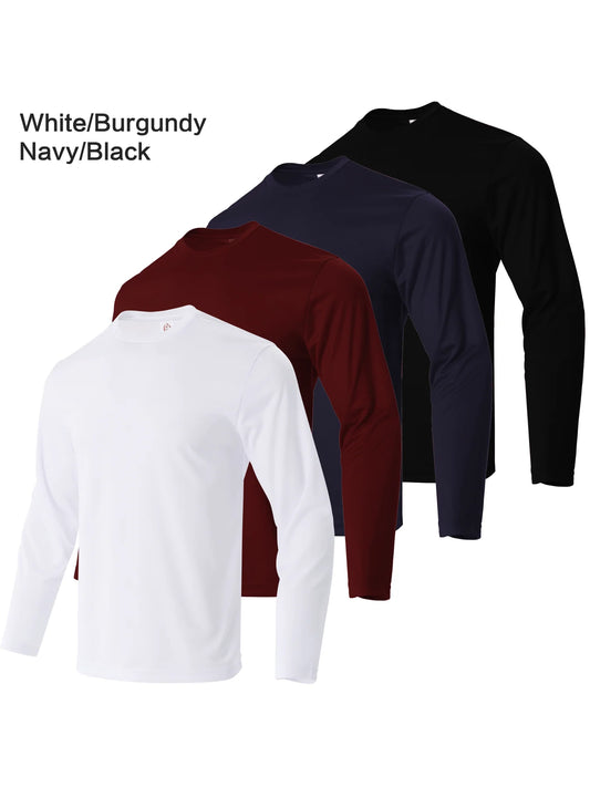 Mens Quick Dry Long Sleeve Sports T Shirt For Running