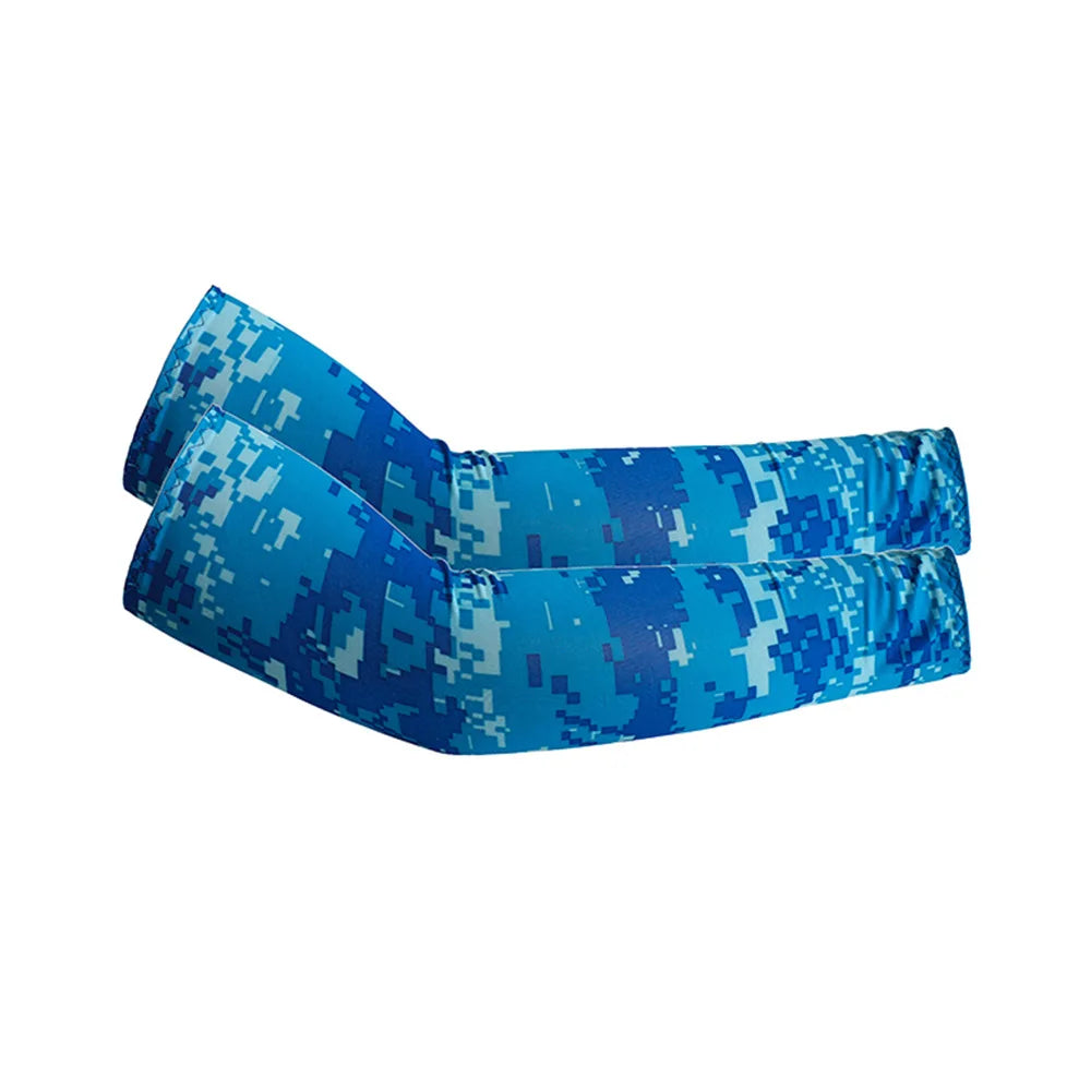 Unisex Cooling UV Arm Sleeves For Sports Running Fishing