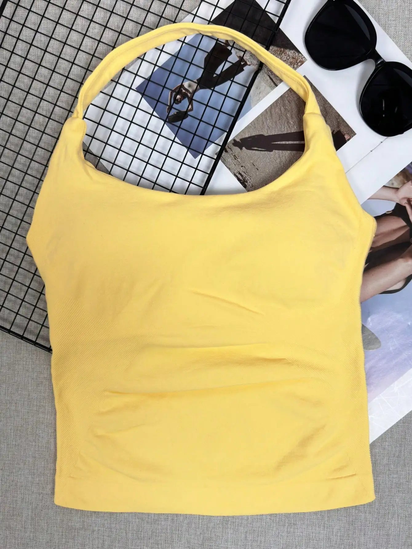 Women's Seamless Sports Tank Top With Removable Bra Pad