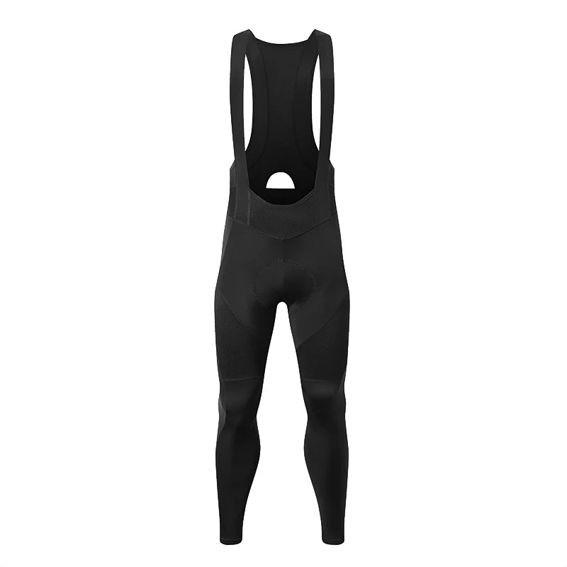 YKYWBIKE Men's Cycling Bib Long Pants Hollow Out Breathable Pants Spring Autumn Long Road Bike Tight Cycling Pants Bib