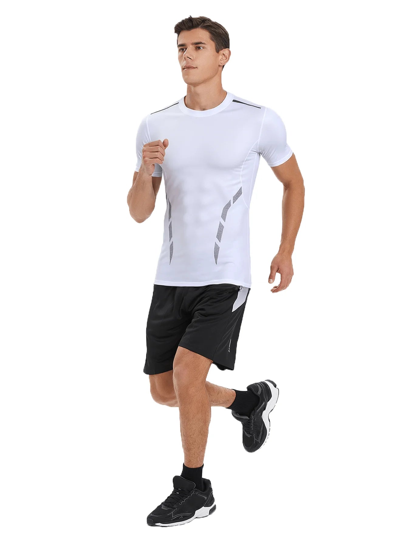 Mens Performance Compression T Shirt With Breathable Fabric