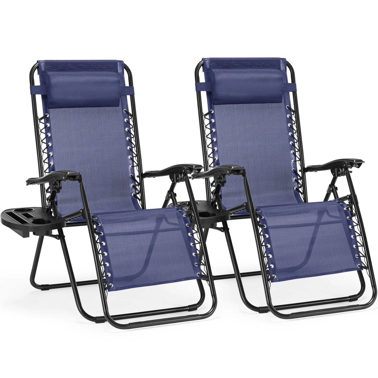 JHK Zero Gravity Portable Recliner With Cup Holder