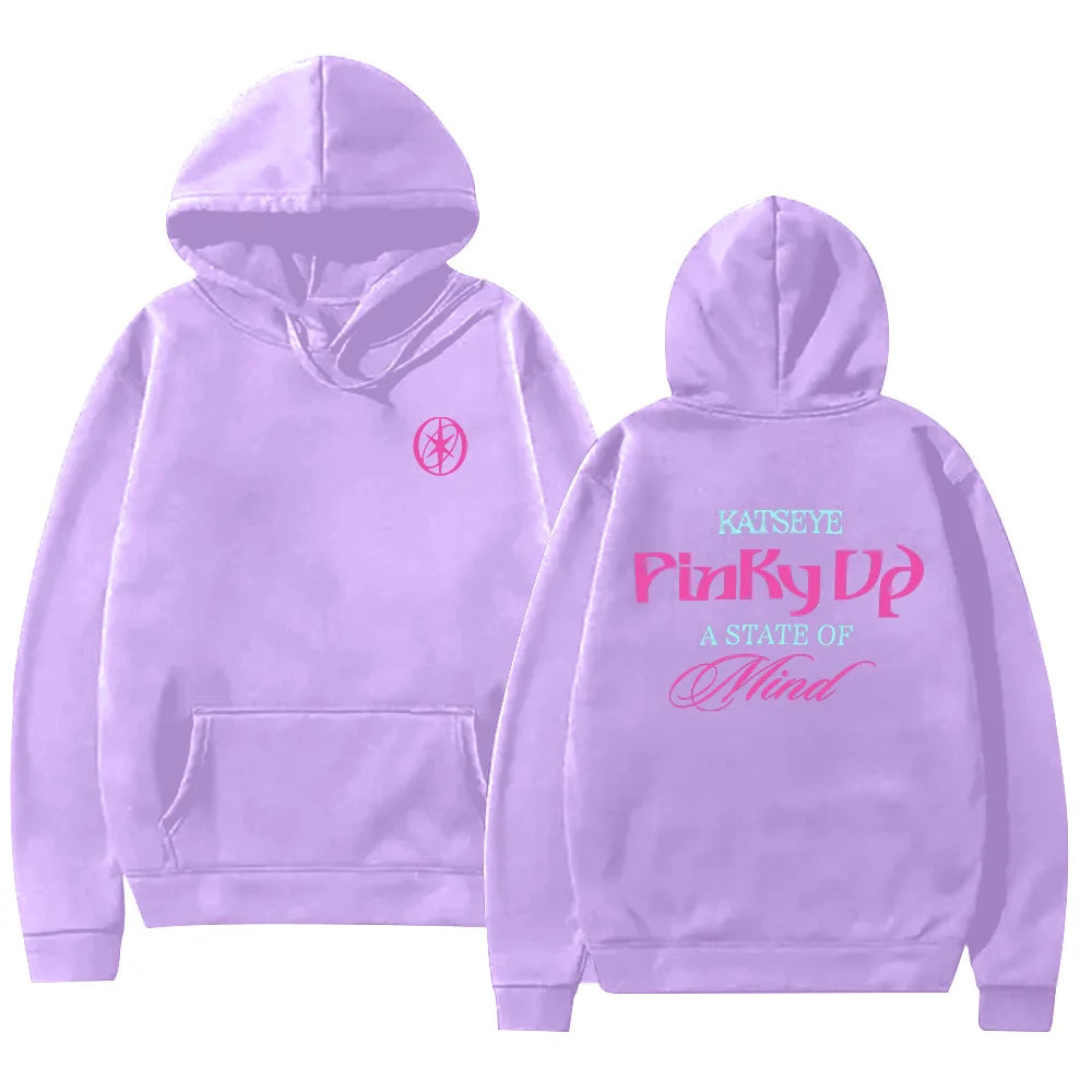 Kpop Katseye Print Hoodie Unisex Fleece Oversized Streetwear