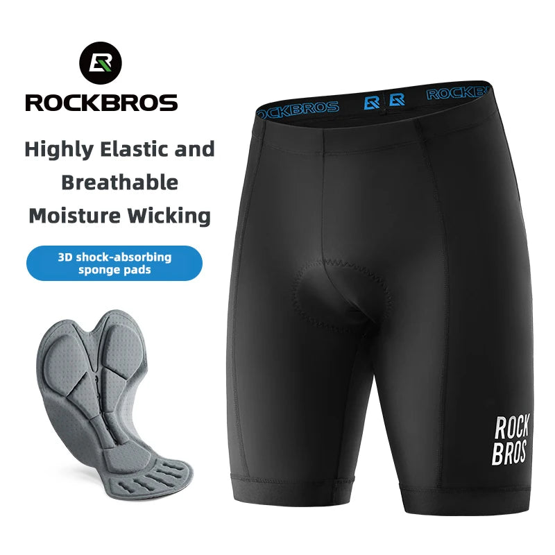 ROCKBROS Men's Cycling Shorts With 3D Gel Pad Breathable