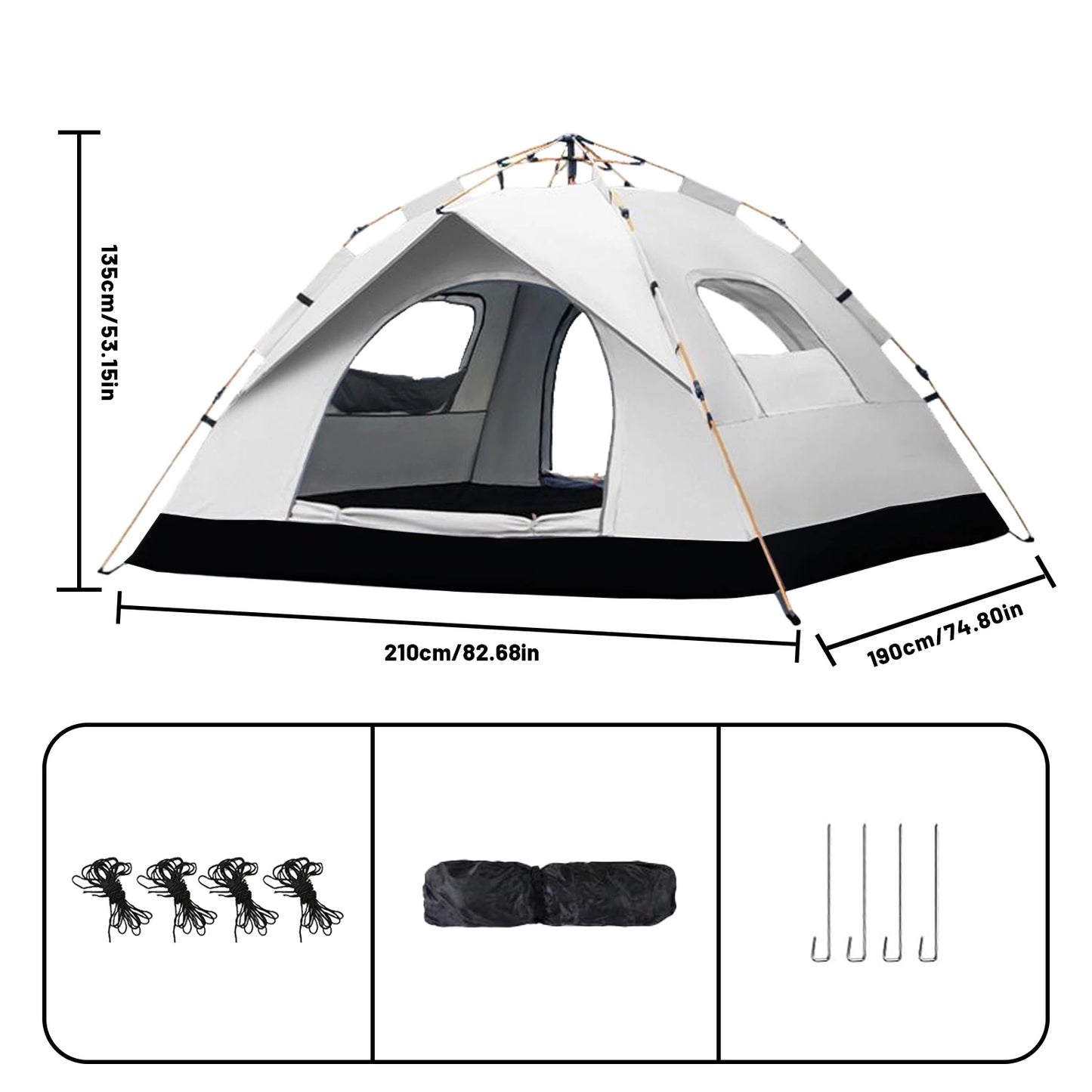 Pakicetus AutoPop Shelter Instant Sun And Rain Tent