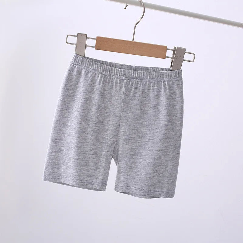Girls Summer Solid Leggings Beach Shorts For Ages 2-12