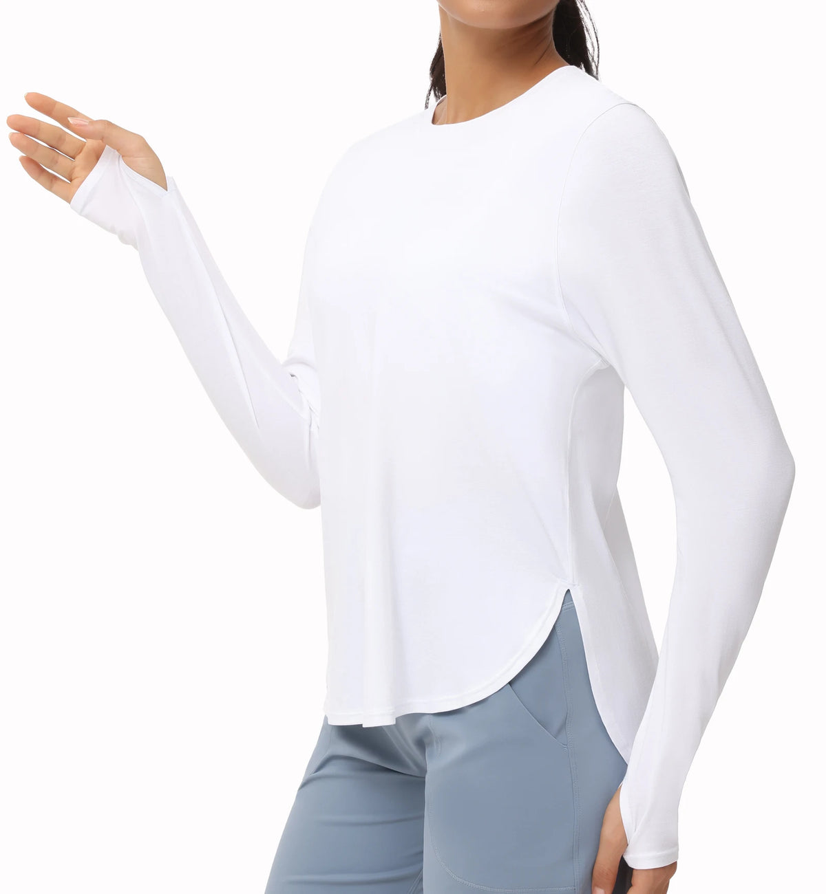 The Gym People Women Long Sleeve Lightweight Yoga Workout Top