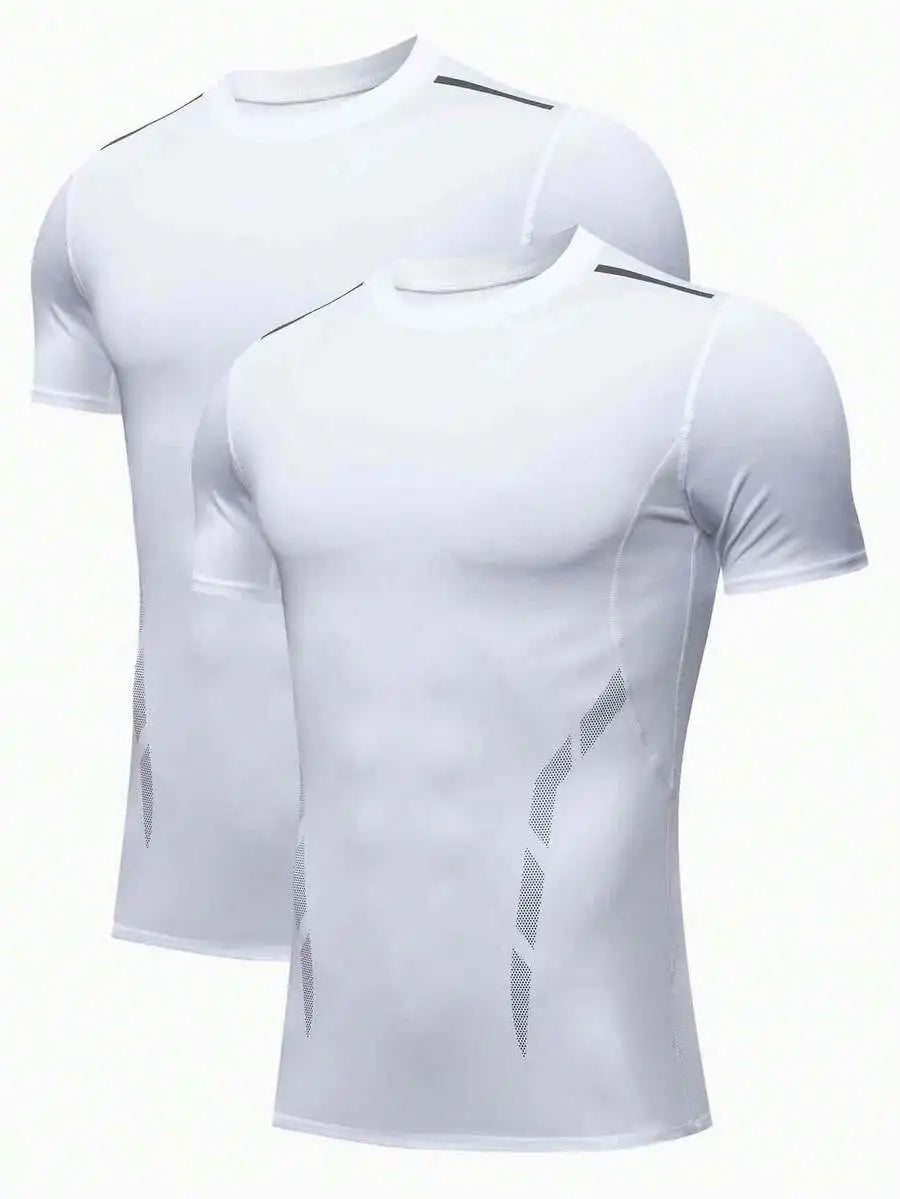 Mens Performance Compression T Shirt With Breathable Fabric