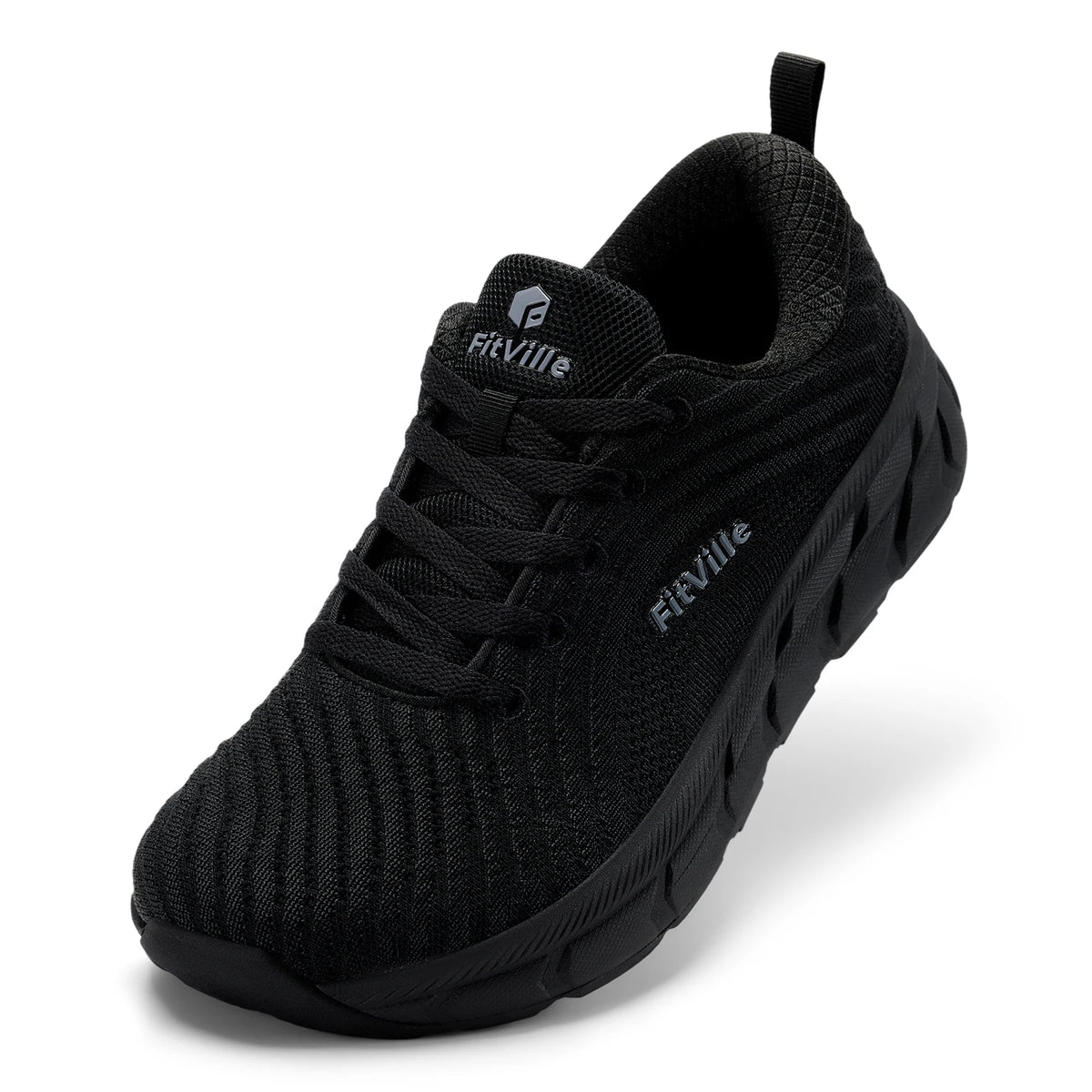 Fitville Men Wide Toe Box Running Shoes With Breathable Comfort
