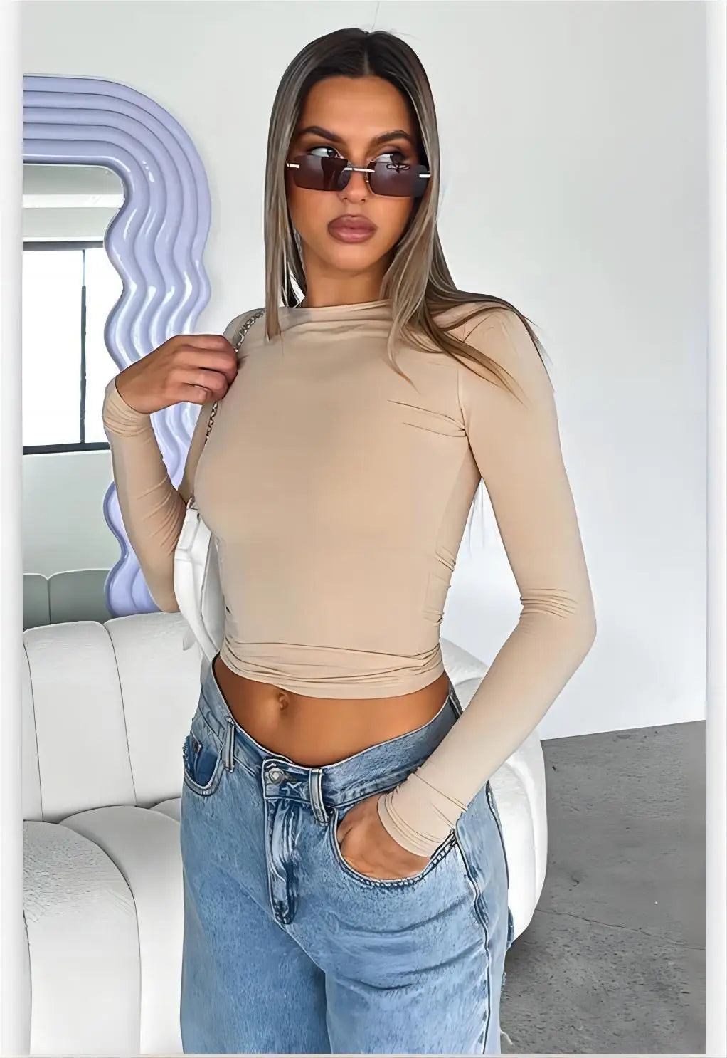 Women's Casual Sports Long Sleeve T Shirt Slim Fit Hoodie