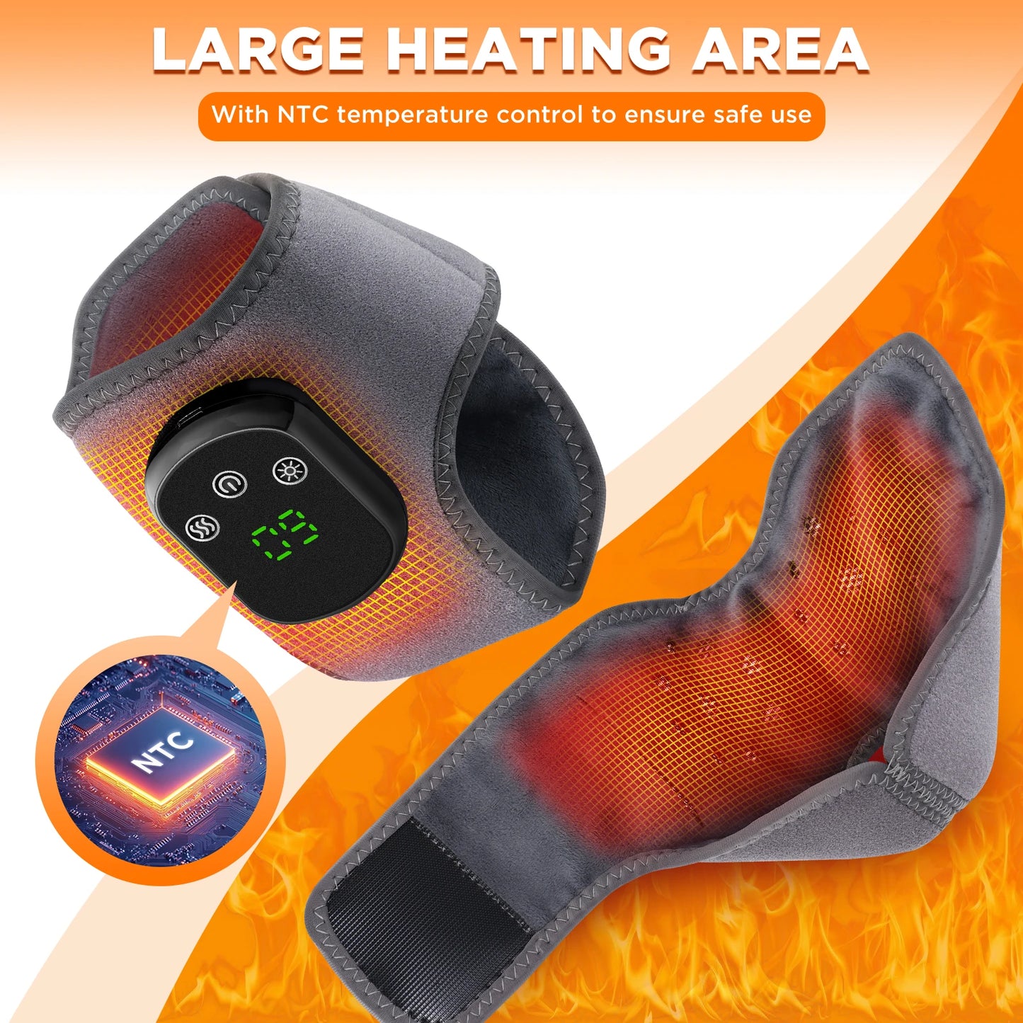 Hailicare Electric Ankle Brace With Heat And Vibration