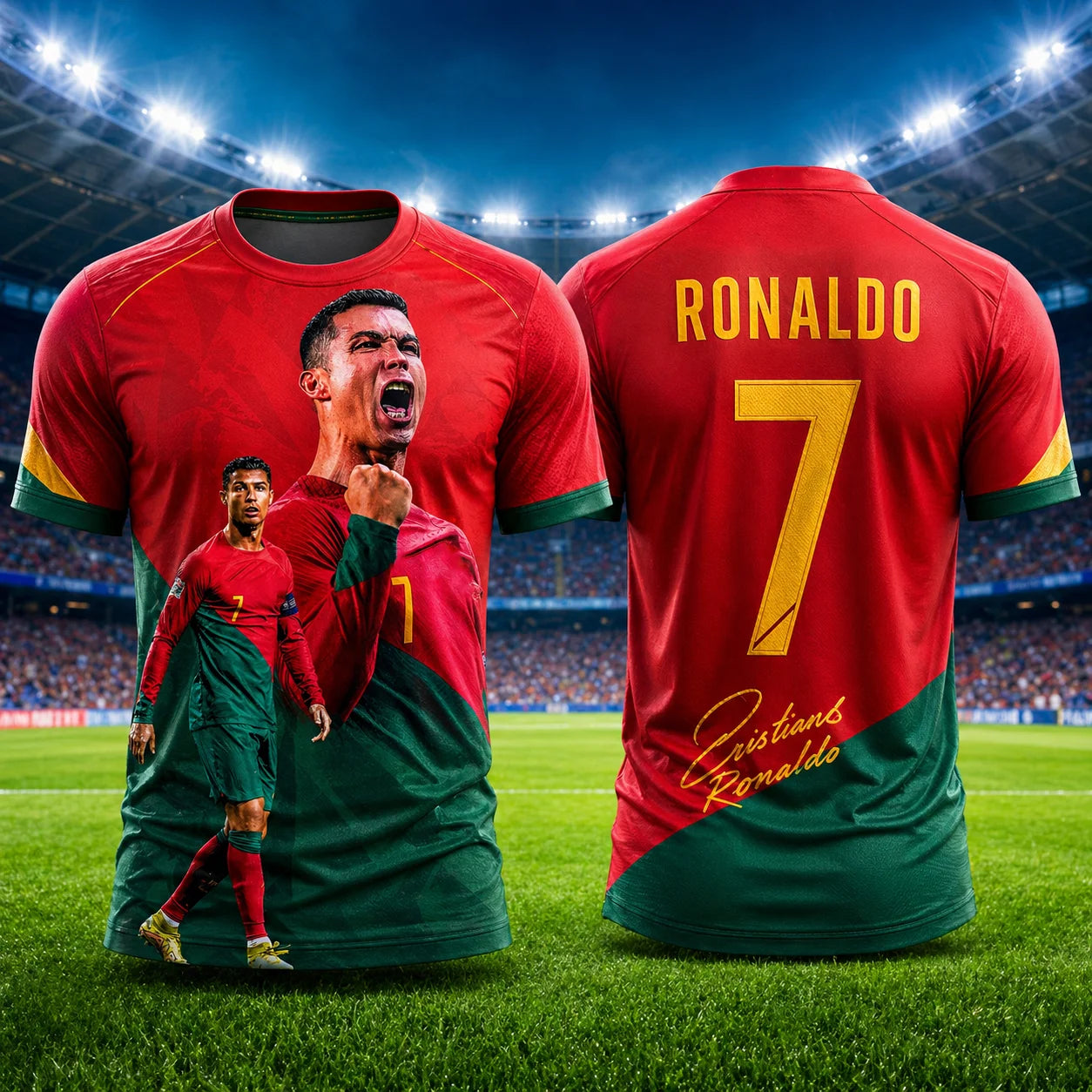 Ronaldo Jersey Football Training Shirt Breathable Fanwear