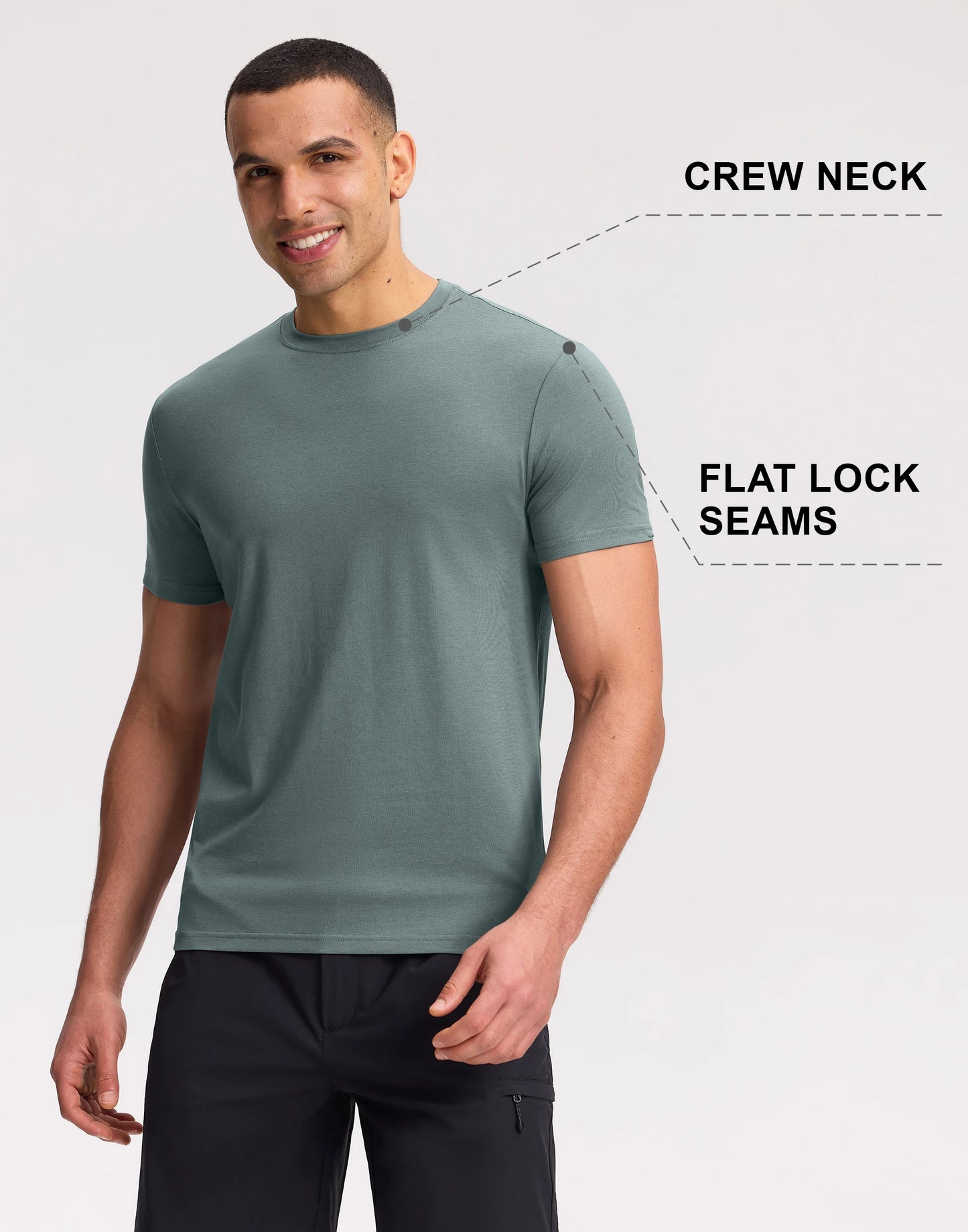 Pioneer Camp Men's Bamboo Viscose Tee Shirt Crew Neck
