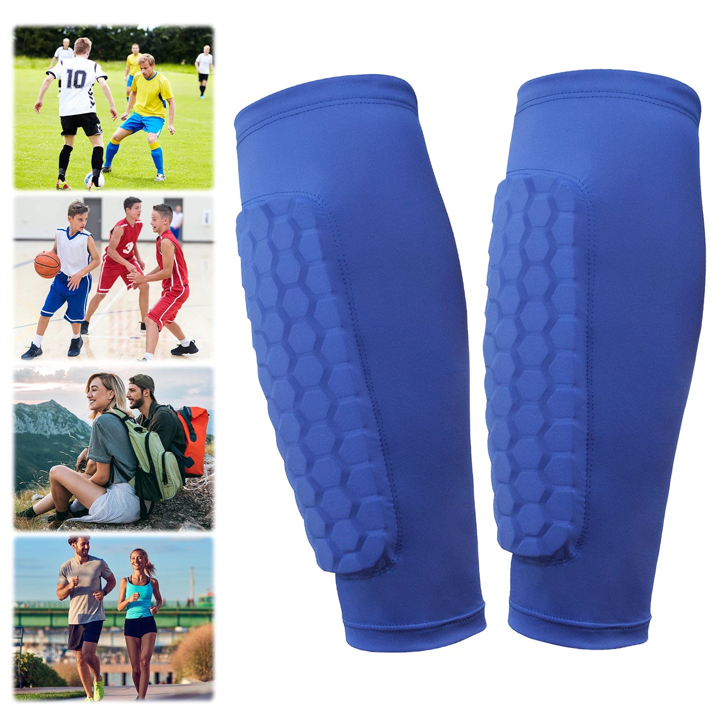 LAIMANEI Shin Defender With Honeycomb Pads Football Shin Guards