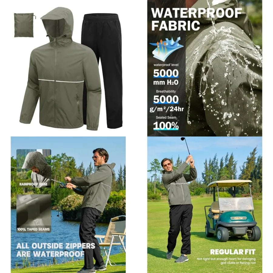 Swisswell Waterproof Rain Jacket And Pants For Women